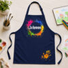Kinderschürze personalisiert mit Name Farbkleckse NAVY Kinderschürze personalisiert mit Name Farbkleckse NAVY