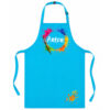 Kinderschürze personalisiert mit Name Farbkleckse Hellblau Kinderschürze personalisiert mit Name Farbkleckse Hellblau