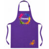Kinderschürze personalisiert mit Name Farbkleckse VIOLETT Kinderschürze personalisiert mit Name Farbkleckse VIOLETT