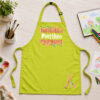 Kinderschürze personalisiert mit Name Buntstifte Grün Kinderschürze personalisiert mit Name Buntstifte Grün