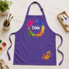 Kinderschürze personalisiert mit Name Farbkleckse VIOLETT Kinderschürze personalisiert mit Name Farbkleckse VIOLETT