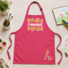Kinderschürze personalisiert mit Name Buntstifte PINK Kinderschürze personalisiert mit Name Buntstifte PINK