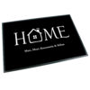 Unikatolo Fußmatte HOME mit Name personalisiert Unikatolo Fußmatte HOME mit Name personalisiert
