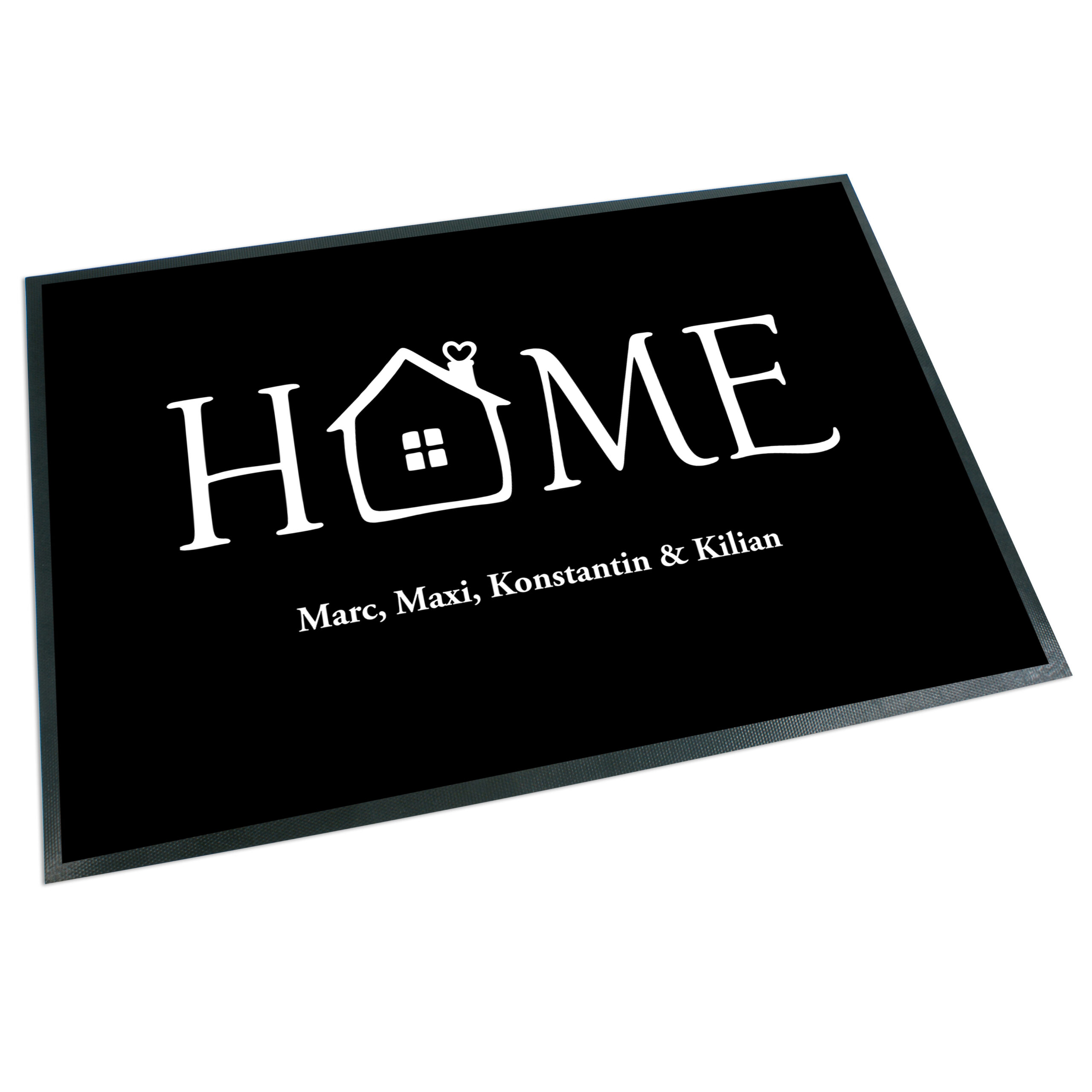 Unikatolo Fußmatte HOME mit Name personalisiert Unikatolo Fußmatte HOME mit Name personalisiert