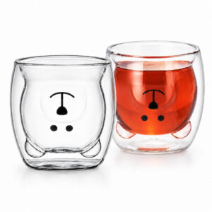 Bären Tasse - Doppelwandiges Isolierglas