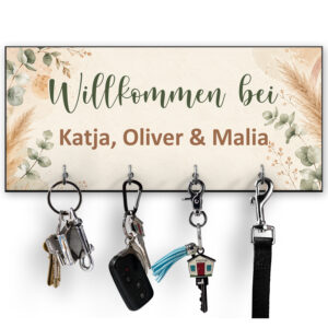 Unikatolo Schlüsselbrett Boho mit Name personalisiert