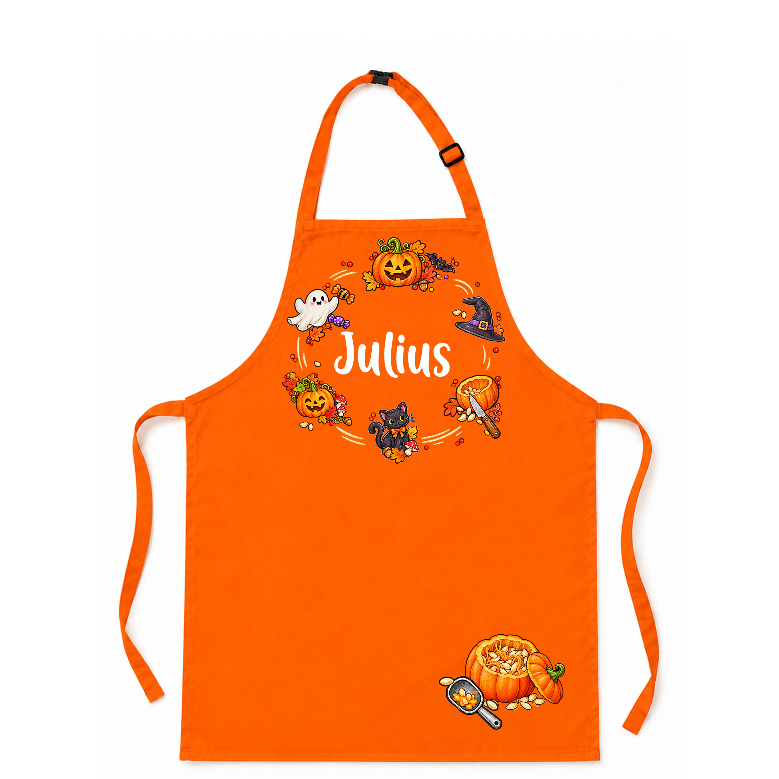 Startbild_HallowKinderschürze personalisiert mit Name HALLOWEEN | ORANGEeen_orange Kinderschürze personalisiert mit Name HALLOWEEN | ORANGE