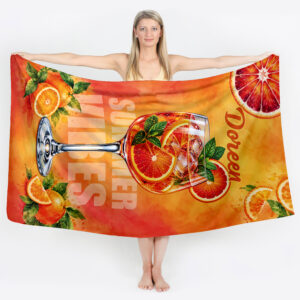 Unikatolo Badetuch Motiv Sommer Spritz mit Name